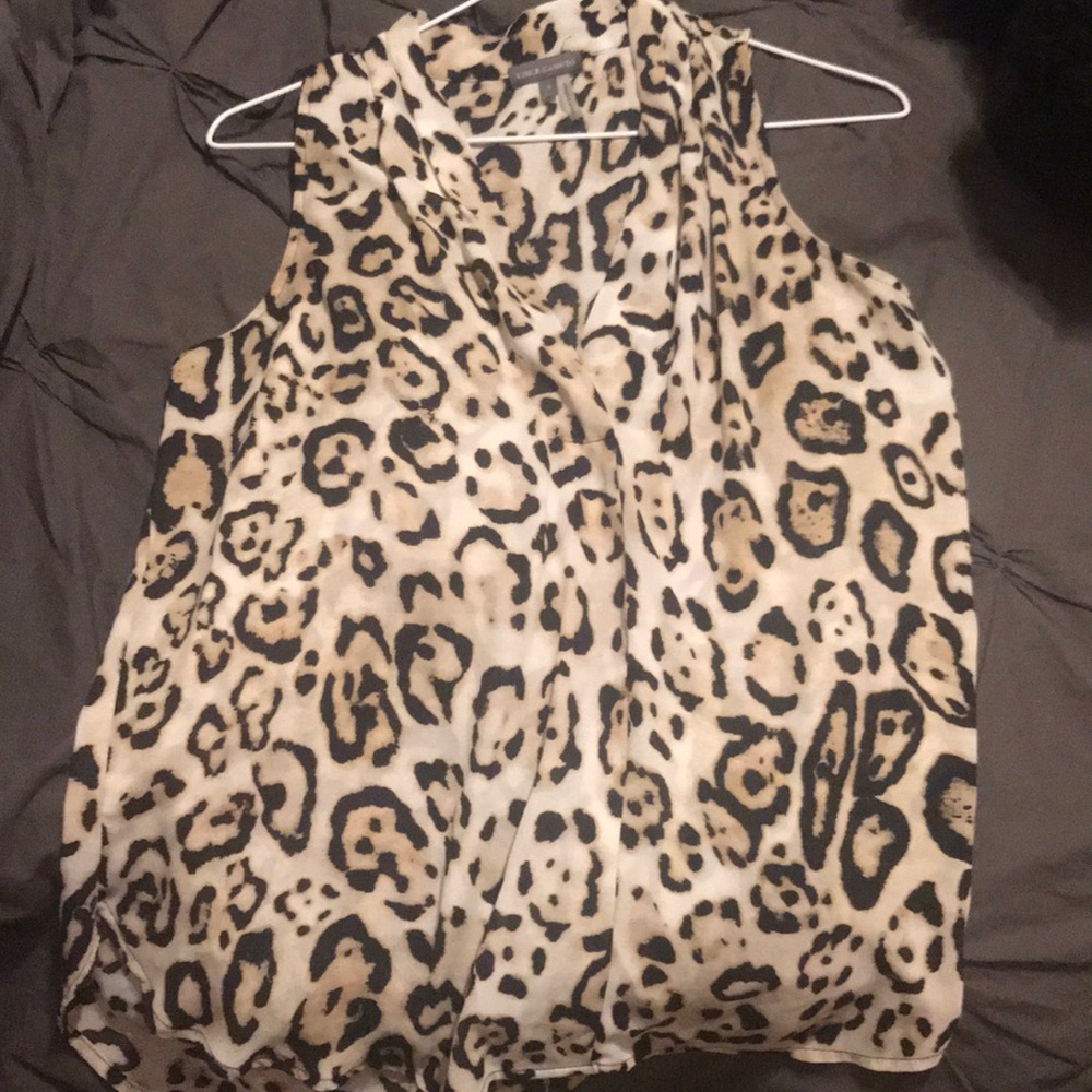 Vince Camuto Leopard Tank